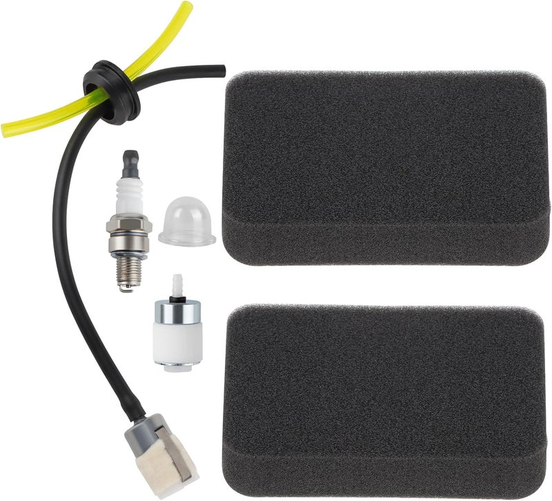 Ferilter 150BT Air Filter Fuel Line Kit for Husqvarna 150BT 350BT 560BTS 150BF 350BF 560BFS Backpack Blower Parts 150 BT Spark Plug Fuel Filter 502844401 Air Filter for Red Max EBZ5100RH Blower - Image 1
